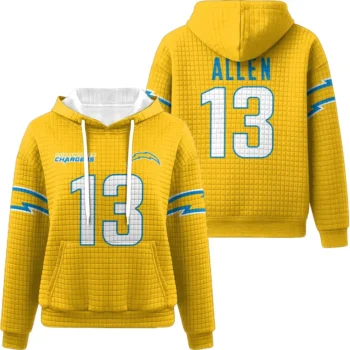 Nfl Los Angeles Chargers Waffle Hoodie Keenan Allen 1