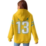 Nfl Los Angeles Chargers Waffle Hoodie Keenan Allen 1