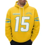 Nfl Los Angeles Chargers Waffle Hoodie Ladd Mcconkey 1