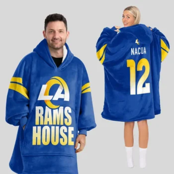 Nfl Los Angeles Rams Blanket Hoodie Jared Verse 1
