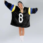 Nfl Los Angeles Rams Blanket Hoodie Jared Verse Black 1