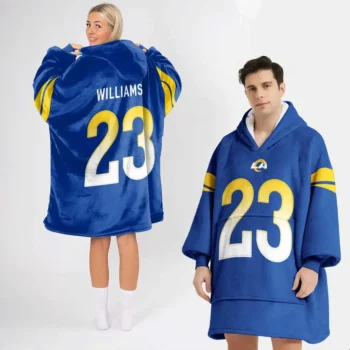 Nfl Los Angeles Rams Blanket Hoodie Kyren Williams 1