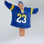 Nfl Los Angeles Rams Blanket Hoodie Kyren Williams 1