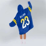 Nfl Los Angeles Rams Blanket Hoodie Kyren Williams 1