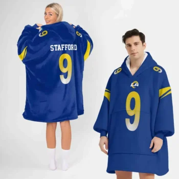 Nfl Los Angeles Rams Blanket Hoodie Matthew Stafford 1