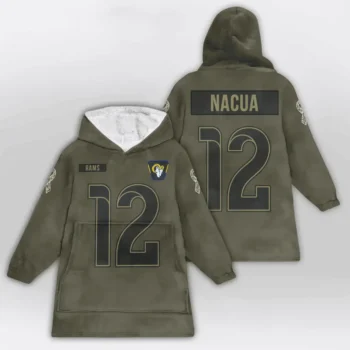 Nfl Los Angeles Rams Blanket Hoodie Puka Nacua 2