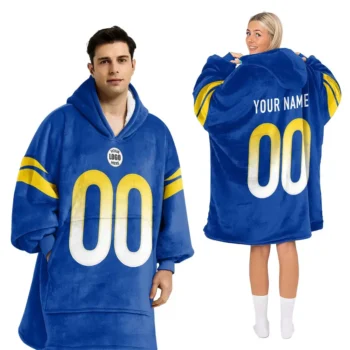 Nfl Los Angeles Rams Custom Blanket Hoodie 1