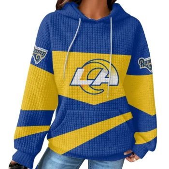 Nfl Los Angeles Rams Custom Waffle Hoodie 3