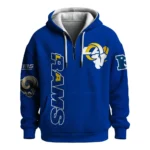 Nfl Los Angeles Rams Quarter Zip Waffle Hoodie Matthew Stafford 1
