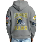 Nfl Los Angeles Rams Quarter Zip Waffle Hoodie Mob Squad 1