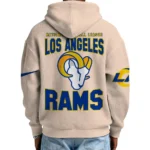 Nfl Los Angeles Rams Quarter Zip Waffle Hoodie Ram It Up Team 1