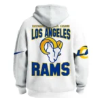 Nfl Los Angeles Rams Quarter Zip Waffle Hoodie Rams House 1