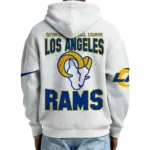 Nfl Los Angeles Rams Quarter Zip Waffle Hoodie Rams House 1