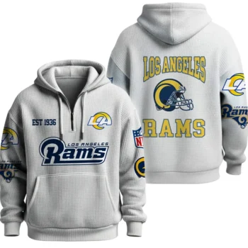 Nfl Los Angeles Rams Quarter Zip Waffle Hoodie Whose House Rams 1