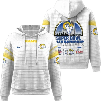 Nfl Los Angeles Rams Waffle Hoodie 1