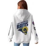Nfl Los Angeles Rams Waffle Hoodie Go Rams White 1