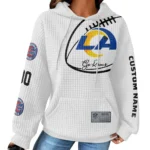 Nfl Los Angeles Rams Waffle Hoodie Go Rams White 1