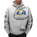 Nfl Los Angeles Rams Waffle Hoodie Go Rams White 1