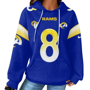 Nfl Los Angeles Rams Waffle Hoodie Jared Verse 2