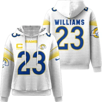 Nfl Los Angeles Rams Waffle Hoodie Kyren Williams 1