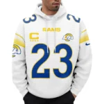Nfl Los Angeles Rams Waffle Hoodie Kyren Williams 1