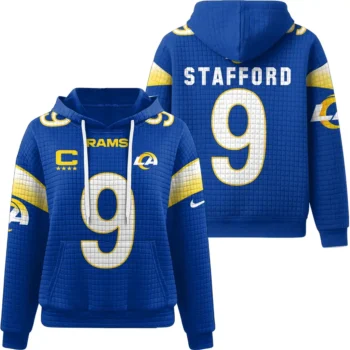 Nfl Los Angeles Rams Waffle Hoodie Matthew Stafford 1