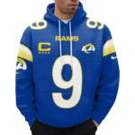 Nfl Los Angeles Rams Waffle Hoodie Matthew Stafford 1