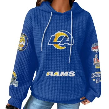 Nfl Los Angeles Rams Waffle Hoodie Puka Nacua 2