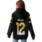 Nfl Los Angeles Rams Waffle Hoodie Puka Nacua Black 1