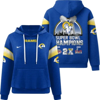 Nfl Los Angeles Rams Waffle Hoodie Team 1