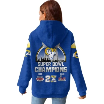 Nfl Los Angeles Rams Waffle Hoodie Team 2