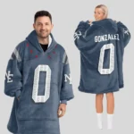 Nfl New England Patriots Blanket Hoodie Christian Gonzalez 1