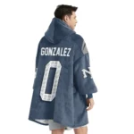 Nfl New England Patriots Blanket Hoodie Christian Gonzalez 1
