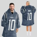 Nfl New England Patriots Blanket Hoodie Drake Maye 1