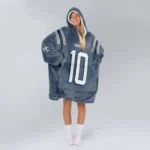 Nfl New England Patriots Blanket Hoodie Drake Maye 1