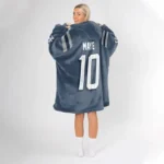 Nfl New England Patriots Blanket Hoodie Drake Maye 1