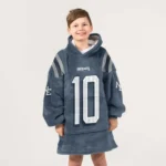 Nfl New England Patriots Blanket Hoodie Drake Maye 1