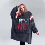 Nfl New England Patriots Blanket Hoodie Go Pats 1