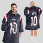 Nfl New England Patriots Blanket Hoodie Jersey Style 1