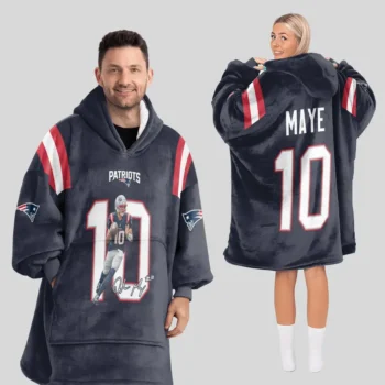 Nfl New England Patriots Blanket Hoodie Jersey Style 1