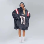 Nfl New England Patriots Blanket Hoodie Jersey Style 1