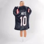Nfl New England Patriots Blanket Hoodie Jersey Style 1