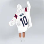 Nfl New England Patriots Blanket Hoodie Jersey Style White 1