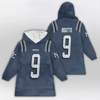 Nfl New England Patriots Blanket Hoodie Kayshon Boutte 2