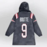 Nfl New England Patriots Blanket Hoodie Kayshon Boutte Navy 1