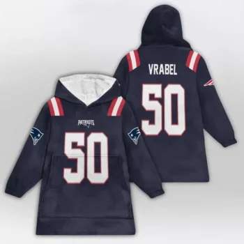 Nfl New England Patriots Blanket Hoodie Mike Vrabel 2