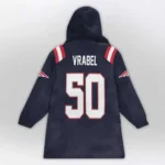 Nfl New England Patriots Blanket Hoodie Mike Vrabel 1