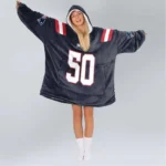 Nfl New England Patriots Blanket Hoodie Mike Vrabel 1