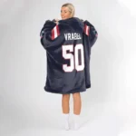 Nfl New England Patriots Blanket Hoodie Mike Vrabel 1