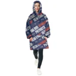 Nfl New England Patriots Blanket Hoodie Pattern 1